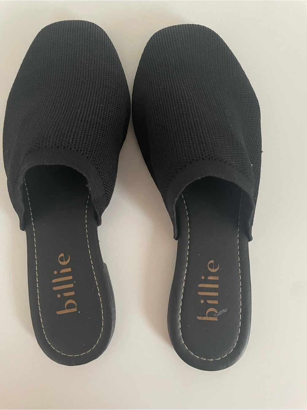 Billie Women's Black Knit Slip-On Mule